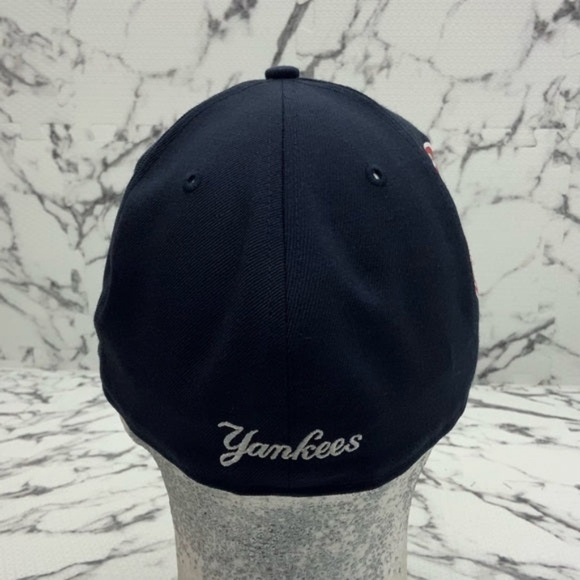 Men's New Era Cap Navy MLB NY Yankees Big Side Logo 59FIFTY Hat NWT - Picture 3 of 5